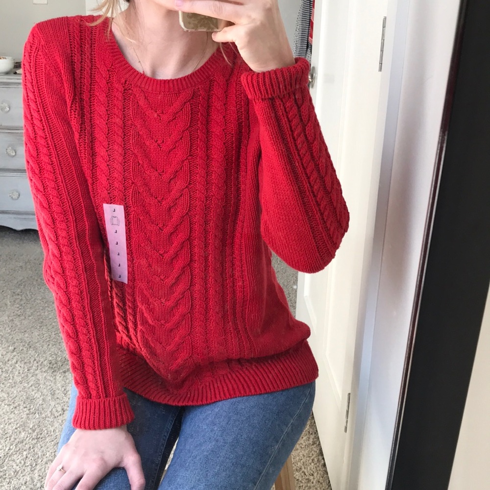 Cozy Red Sweater